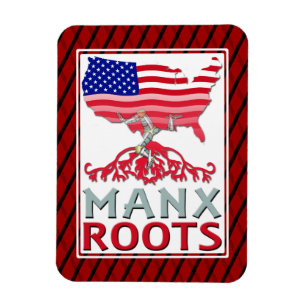 Ímã Ilha de Man Manx American Magnet