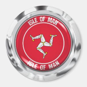 Imã Ilha de Man Round Emblem
