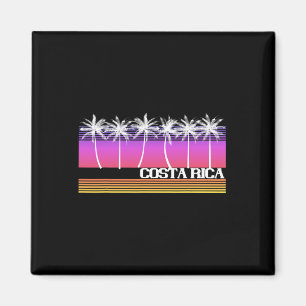 Imã Ilha de Praia ao Estilo Retro da Costa Rica Pôr do