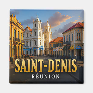 Imã Ilha de São Denis Reunião Lembrança de Viagem Trop