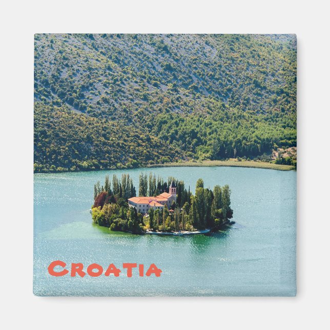 Imã Ilha do mosteiro de Visovac em Krka NP - Croácia (Frente)