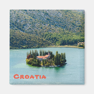 Imã Ilha do mosteiro de Visovac no PN Krka - Croácia