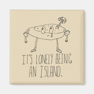 Imã Ilha dos desenhos animados