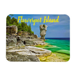 Ímã Ilha Flowerpot Canadá estilizado