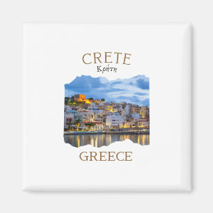 Imã Ilha Grega Creta Grécia com destaque para a cidade