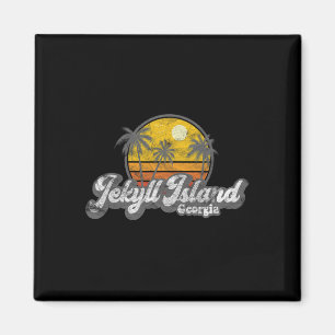 Imã Ilha Jekyll Ga 70's Retro Pesca Barco Praia