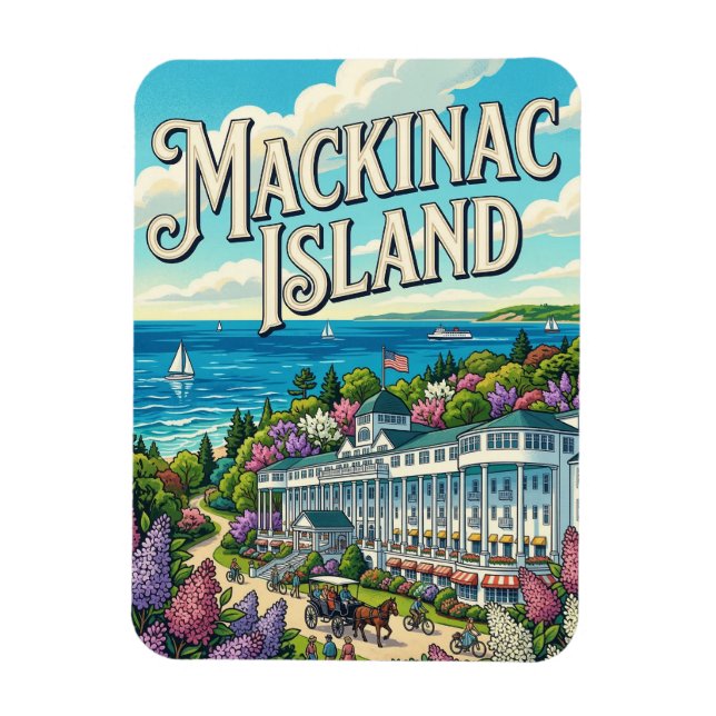 Ímã Ilha Mackinac (Vertical)