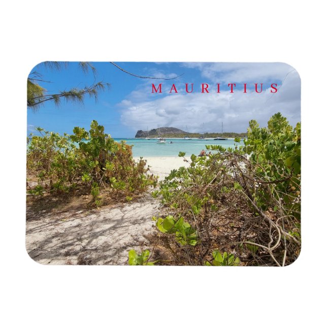 Ímã Ilha Maurícia Ilot Gabriel, imã para visão de prai (Horizontal)