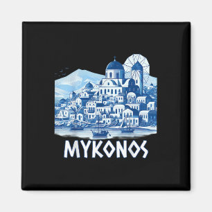 Imã Ilha Mykonos Grécia Lembrança Grega Verão Férias