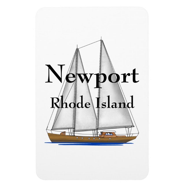 Ímã Ilha Newport Rhode (Vertical)