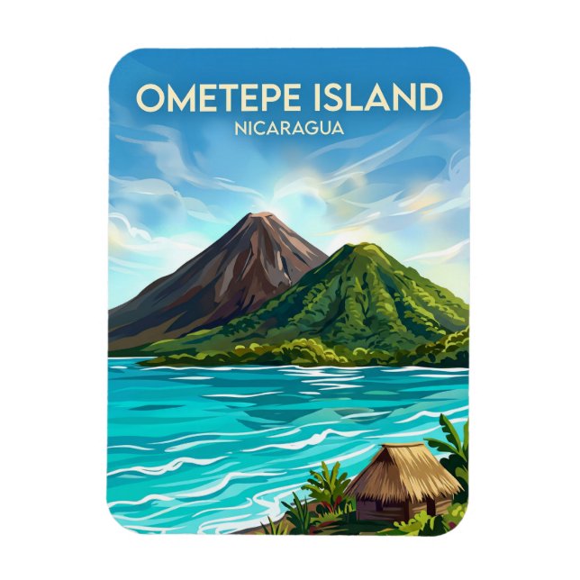 Ímã Ilha Ometepe Nicarágua (Vertical)