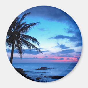 Imã Ilha Tropical Beach Ocean Blue Sunset Photo