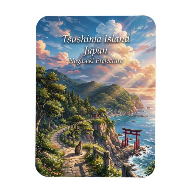 Ímã Ilha Tsushima Japão (Vertical)