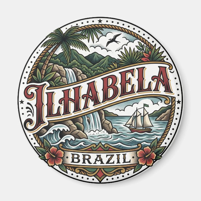 Imã Ilhabela Brasil (Frente)