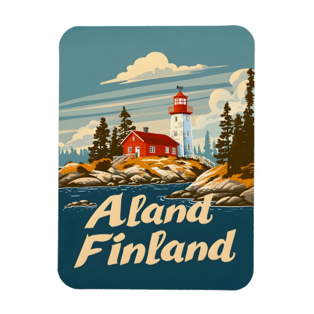 Ímã Ilhas Åland Finlândia (Vertical)