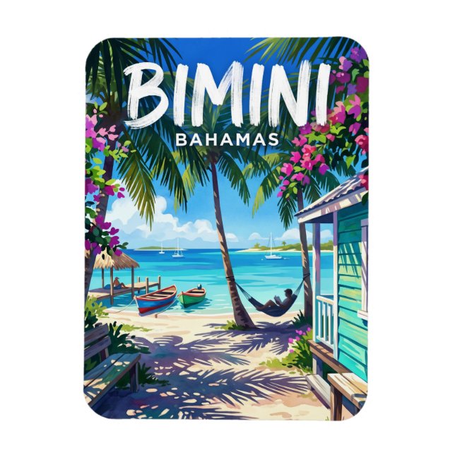 Ímã Ilhas Bimini Bahamas (Vertical)
