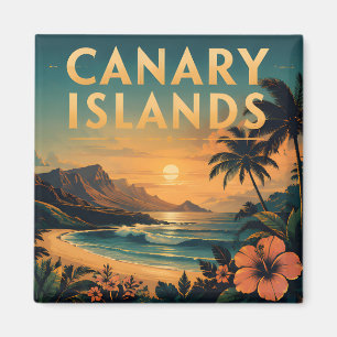 Imã Ilhas Canárias Paraíso Tropical Praia Pôr do Sol