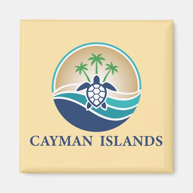 Imã Ilhas Cayman Caribe (Frente)