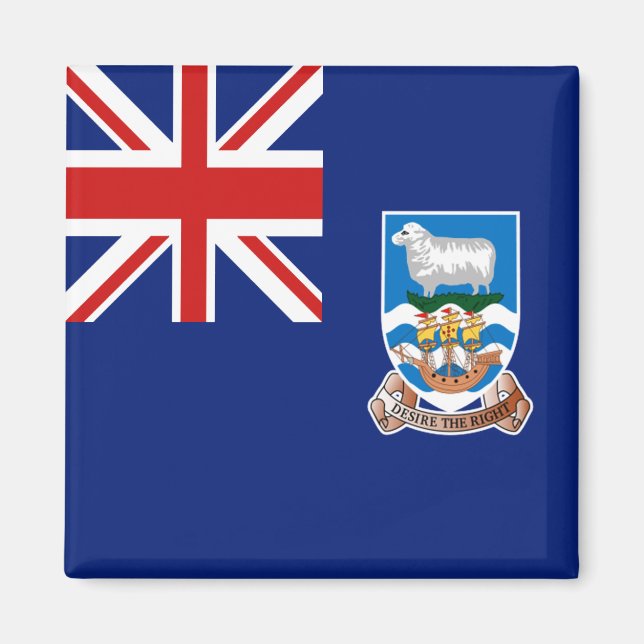 Imã Ilhas Falkland Flag Magnet (Frente)