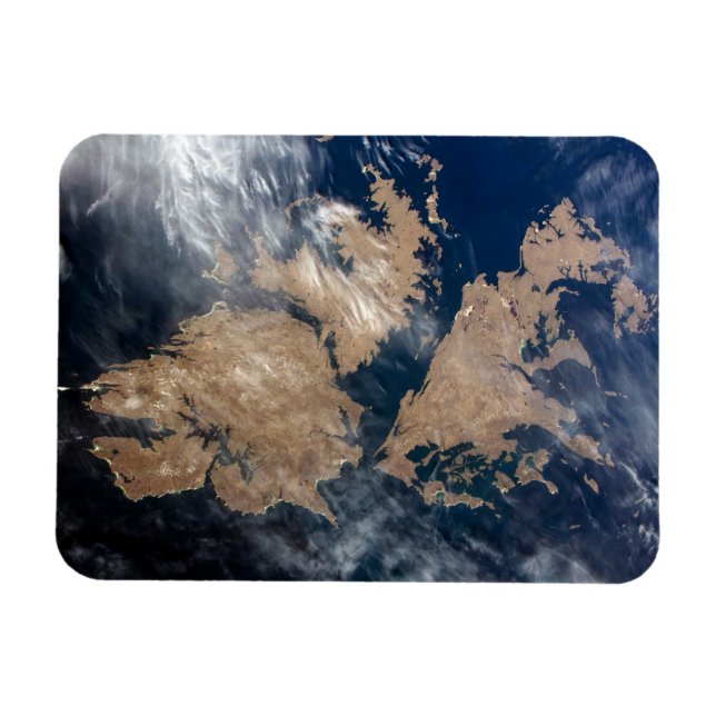 Ímã Ilhas Falkland (Ilhas Malvinas). (Horizontal)