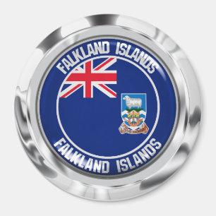 Imã Ilhas Falkland Round Emblem