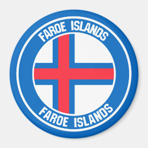 Imã Ilhas Faroé Round Emblem