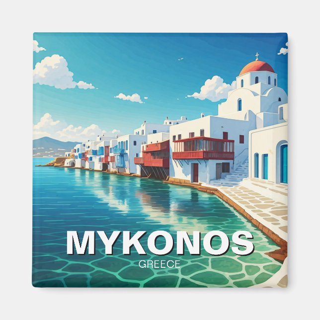 Imã Ilhas Grécias de Mykonos (Frente)