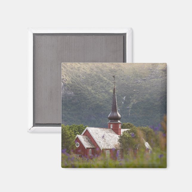 Imã Ilhas Lofoten Igreja Flakstad (Front/Back)