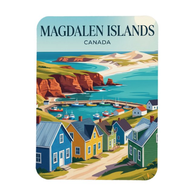 Ímã Ilhas Magdalen Canadá (Vertical)