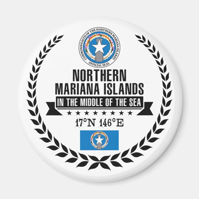 Imã Ilhas Mariana norte (Frente)