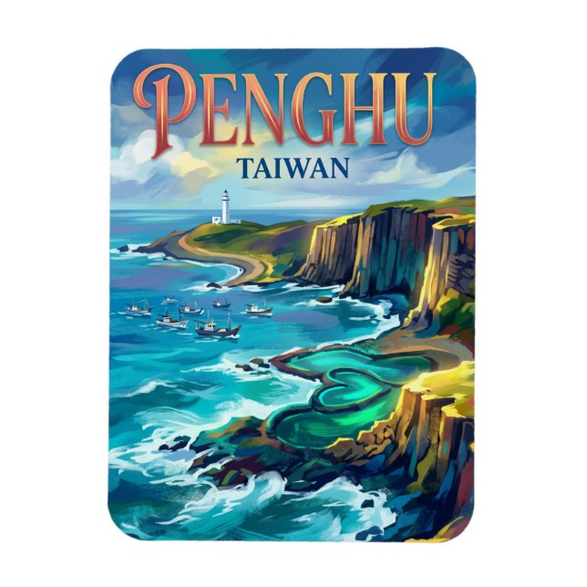 Ímã Ilhas Penghu Taiwan (Vertical)