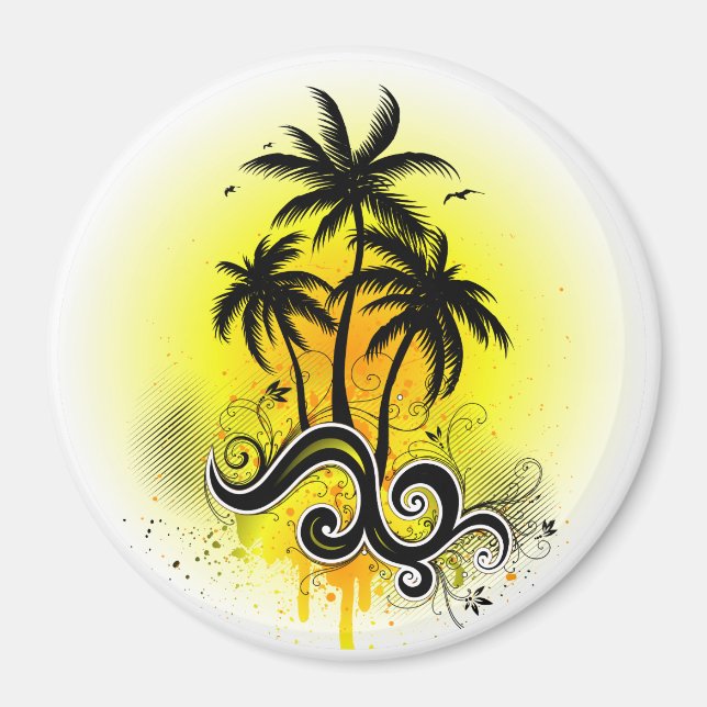Imã Ilhas Tropicais 3 Magnet (Frente)