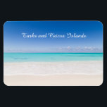 Ímã Ilhas Turcas e Caicos<br><div class="desc">Linda praia de areia branca e céu azul nas Ilhas Turcos e Caicos.</div>