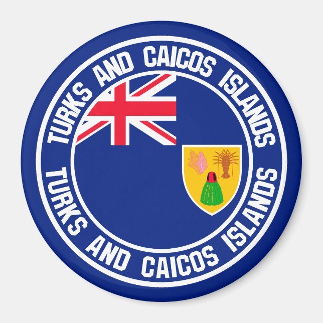 Imã Ilhas Turcas e Caicos, ao redor da Emblem (Frente)
