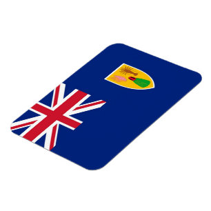 Ímã Ilhas Turcas e Caicos - Bandeira -