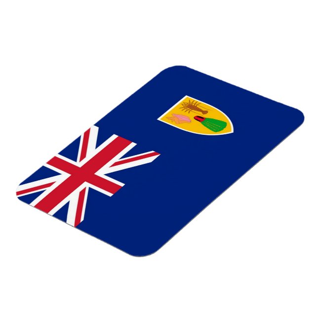 Ímã Ilhas Turcas e Caicos - Bandeira - (Left Side)