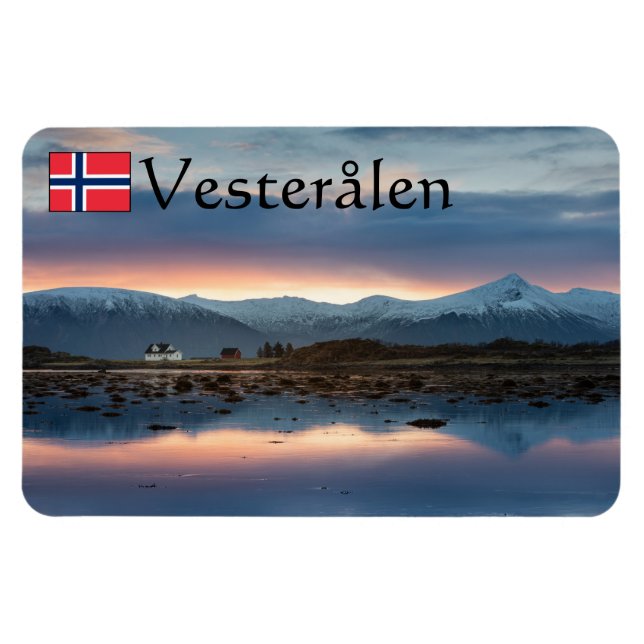 Ímã Ilhas Vesteralen Noruega (Horizontal)