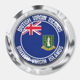 Imã Ilhas Virgens Britânicas Round Emblem