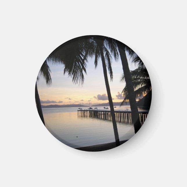 Imã Ilhas Whitsunday Sunset - Austrália Magnet (Frente)