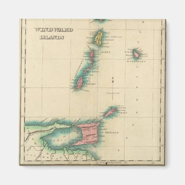 Imã Ilhas Windward (Frente)
