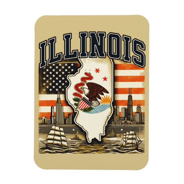 Ímã Illinois (Vertical)