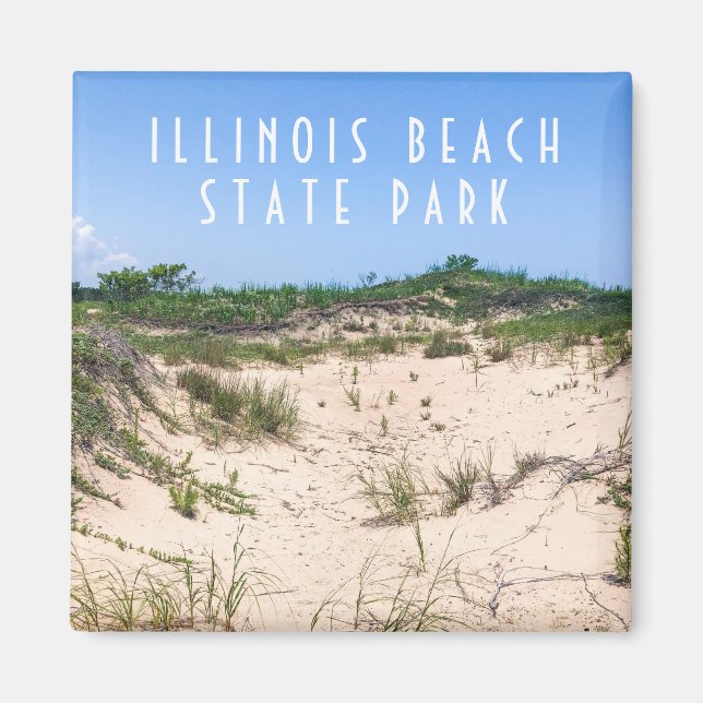 Imã Illinois Beach State Park Magnet (Frente)