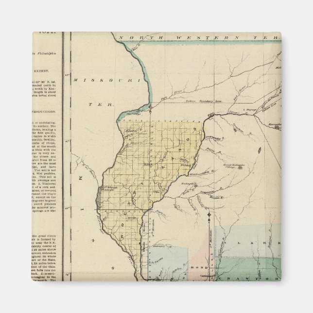 Imã Illinois em 1822 (Frente)