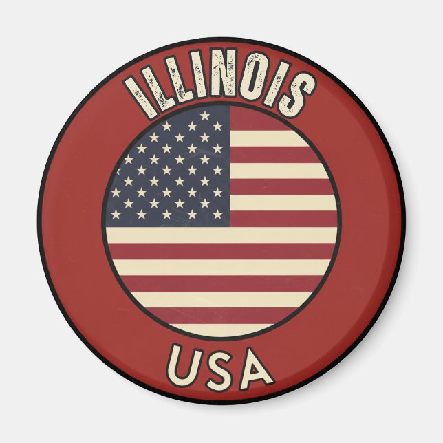 Imã Illinois Estados Unidos da América  (Frente)