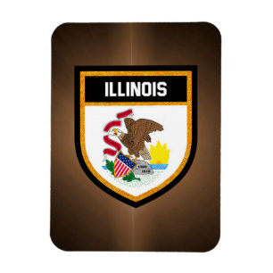 Ímã Illinois Flag