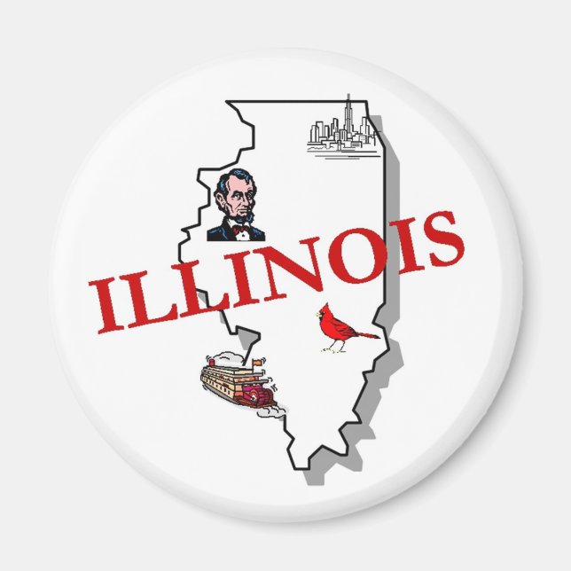 Imã Illinois Magnet (Frente)