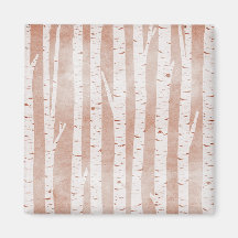 Illustrated Birch Trees