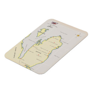 Ímã Illustrated map of Qatar