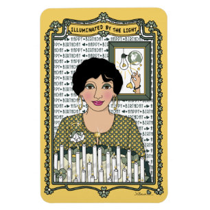 Ímã Iluminado Pelo Magneta Do Refrigerador Light_C_4x6