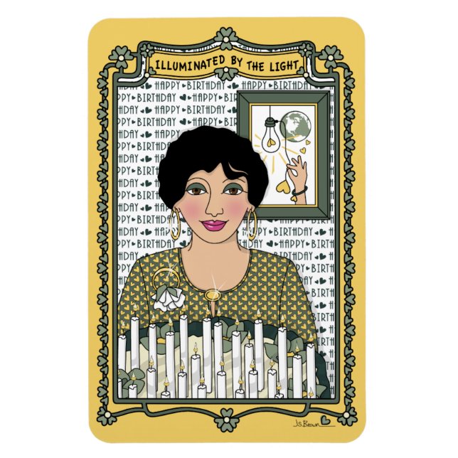 Ímã Iluminado Pelo Magneta Do Refrigerador Light_C_4x6 (Vertical)